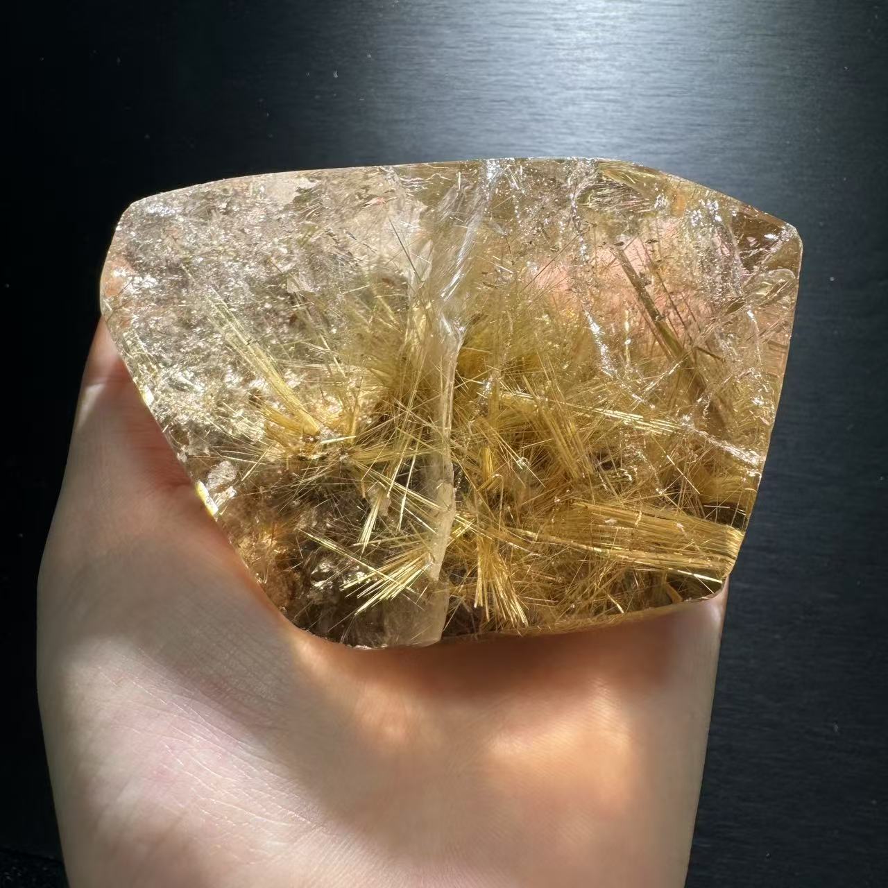 【云上水晶】D1001高货发晶原石摆件 多样性发其一