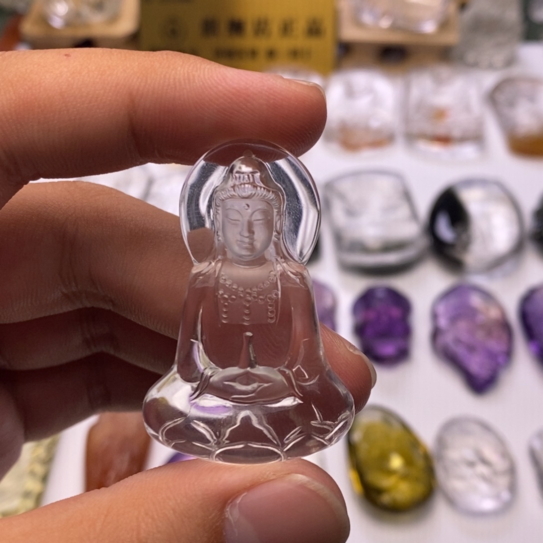 看***穿水晶颈饰未镶嵌定制