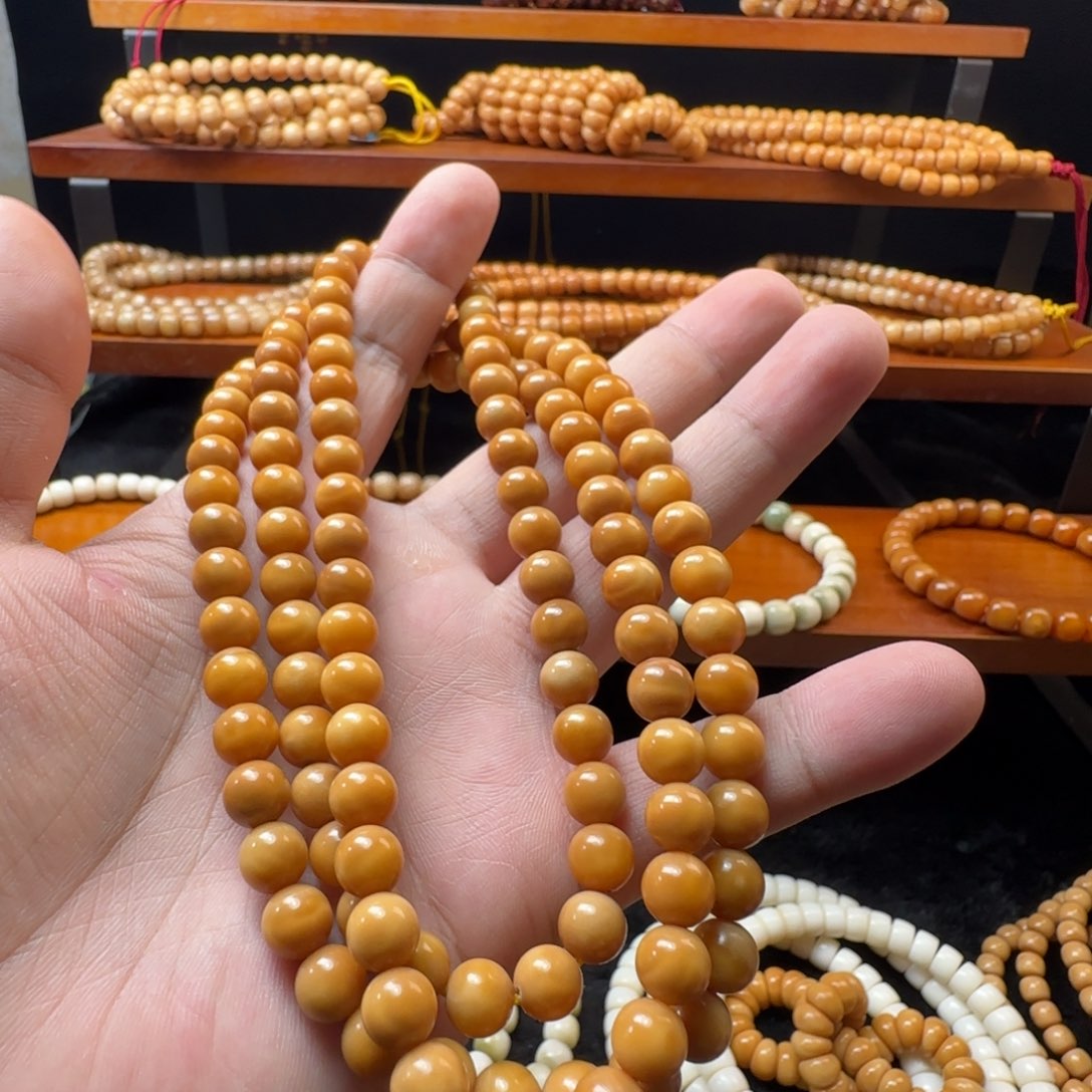 吊坠龙脊菩提微玉华圆珠卡8