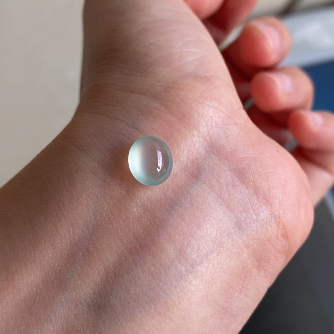 翡翠未镶嵌颈饰卡9.6-8.5-4.9