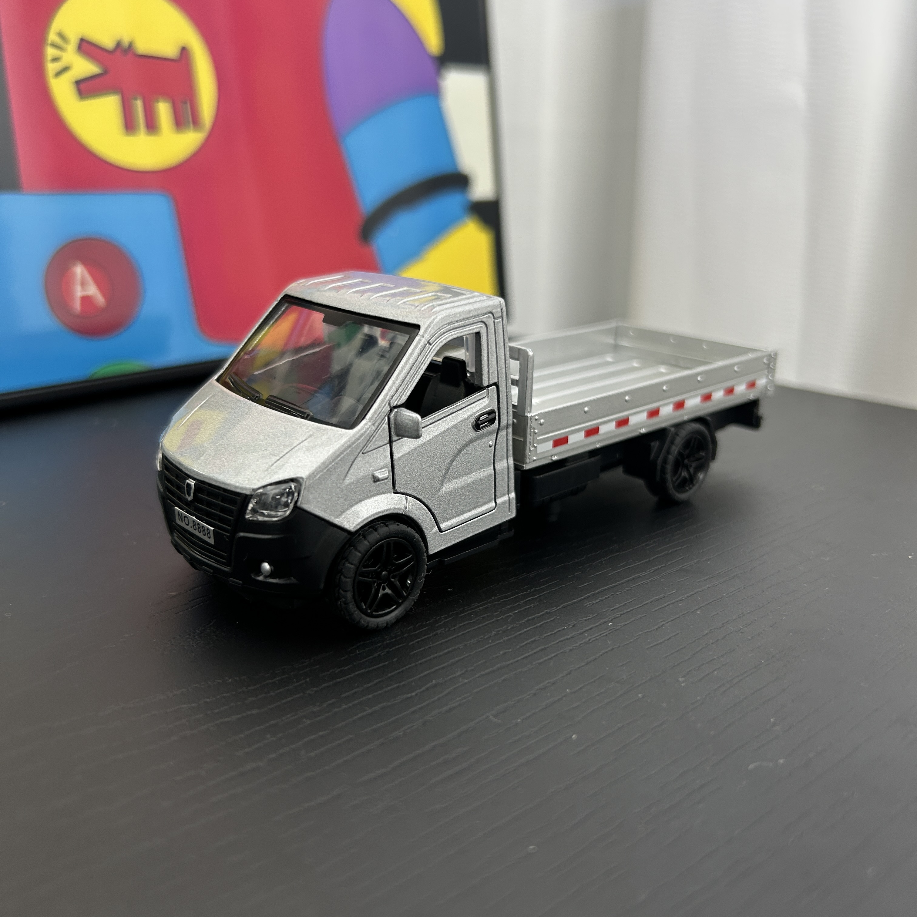 合金声光五菱货车回力模型车 车头合金