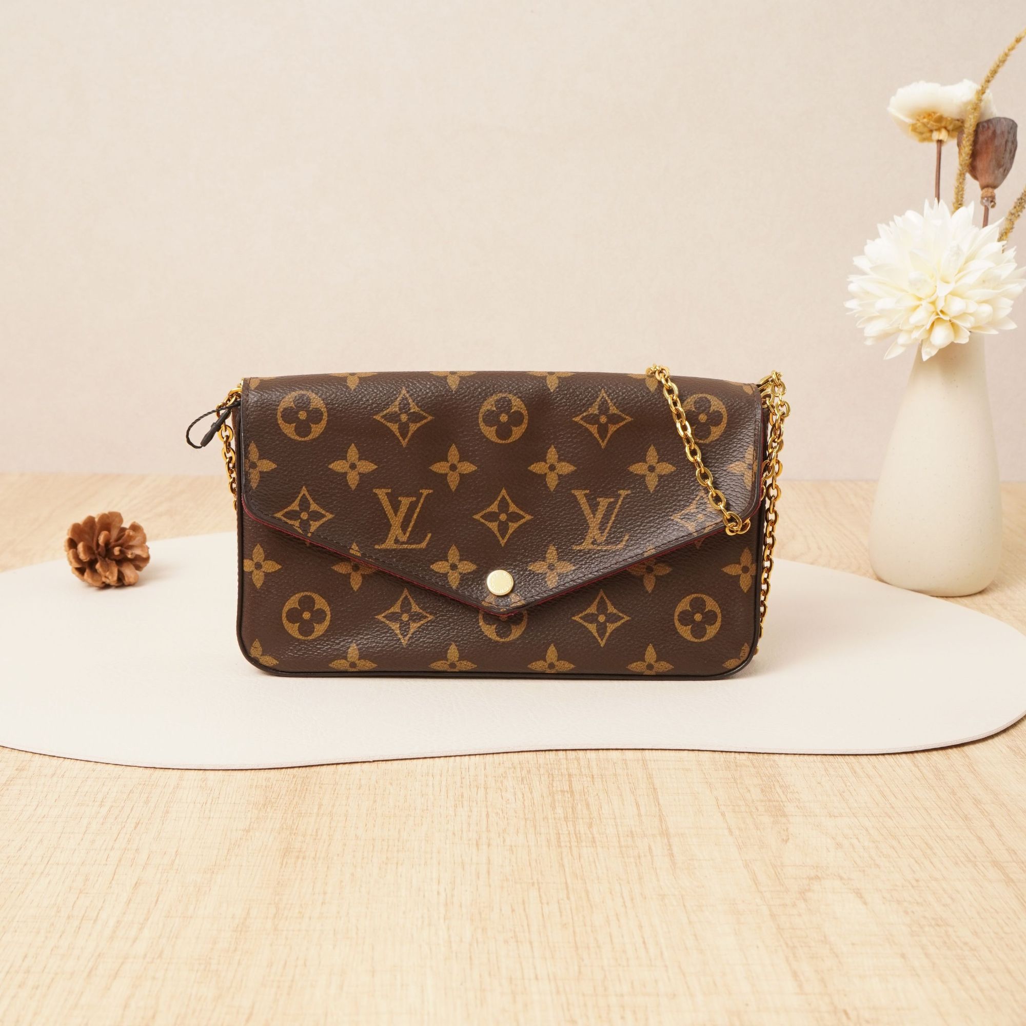 95新 LouisVuitton/路易威登 路易威登三合一老花18年/DS021514