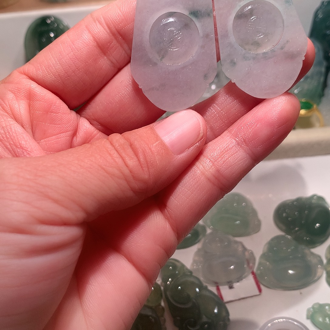 定制翡翠未镶嵌飘花时来运转