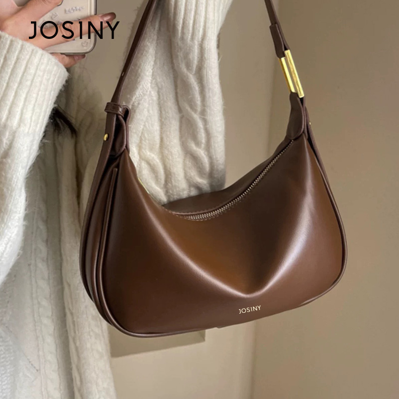 JOS1NY/卓诗尼高级感简约斜挎包女单肩饺子包百搭时尚腋下包