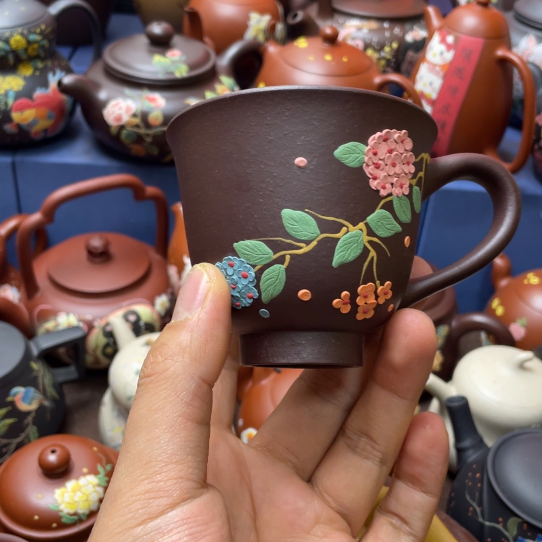 紫砂茶杯紫砂主人杯120cc