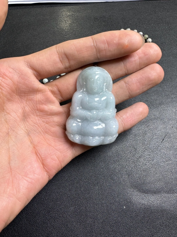 天然翡翠观音气质百搭吊坠多样性拍一发一