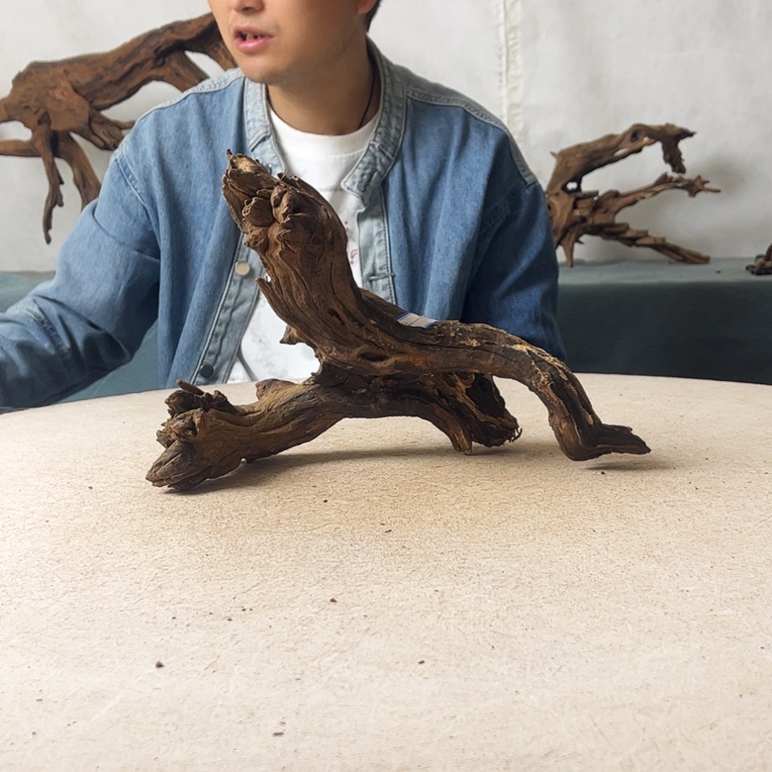 新年快乐沉木造景