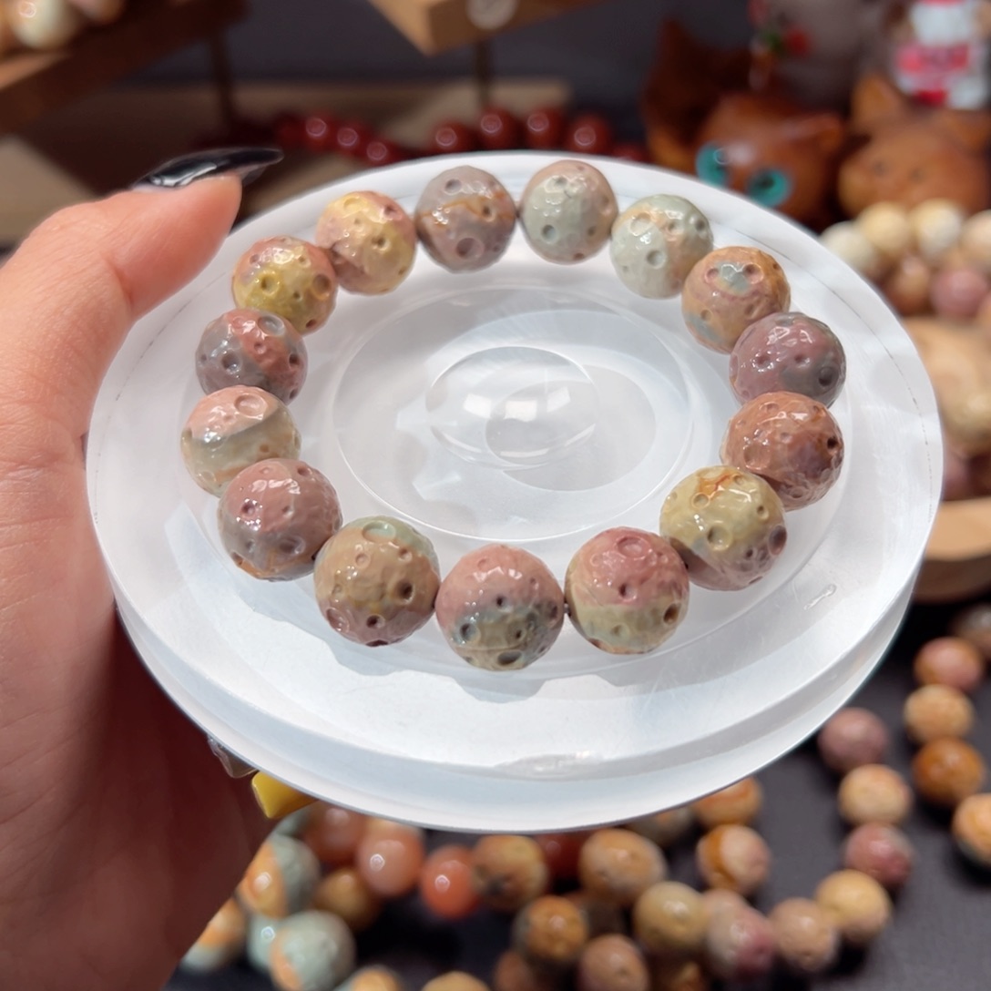 澜***猫石英质玉手链未镶嵌98