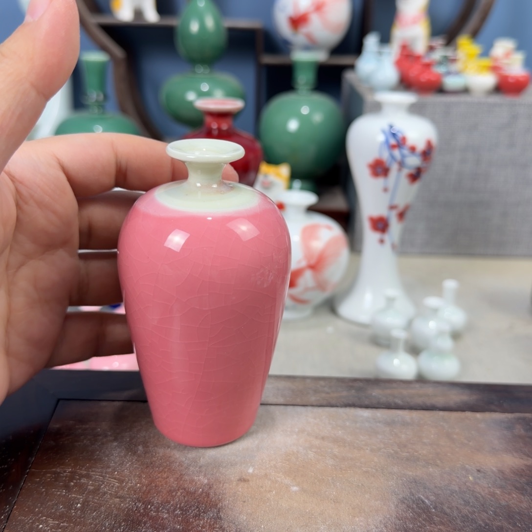 陶瓷手工小花器摆件