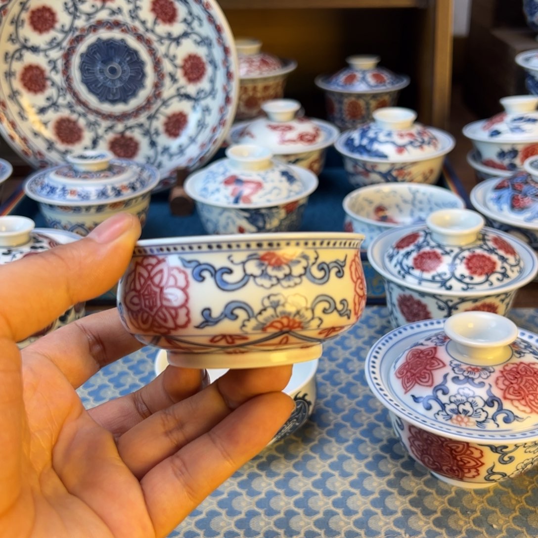 盖碗景德镇茶器茶百宝箱