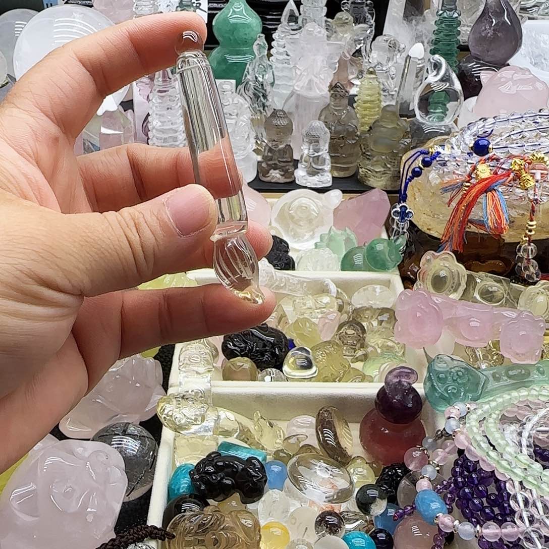 水晶车挂未镶嵌摆件