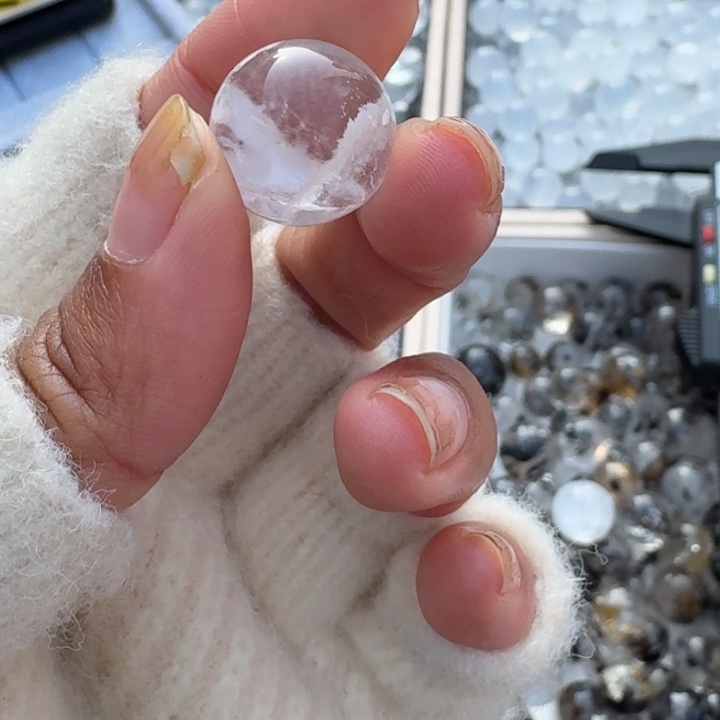 运***气手链未镶嵌水晶白雪花单珠定制不退