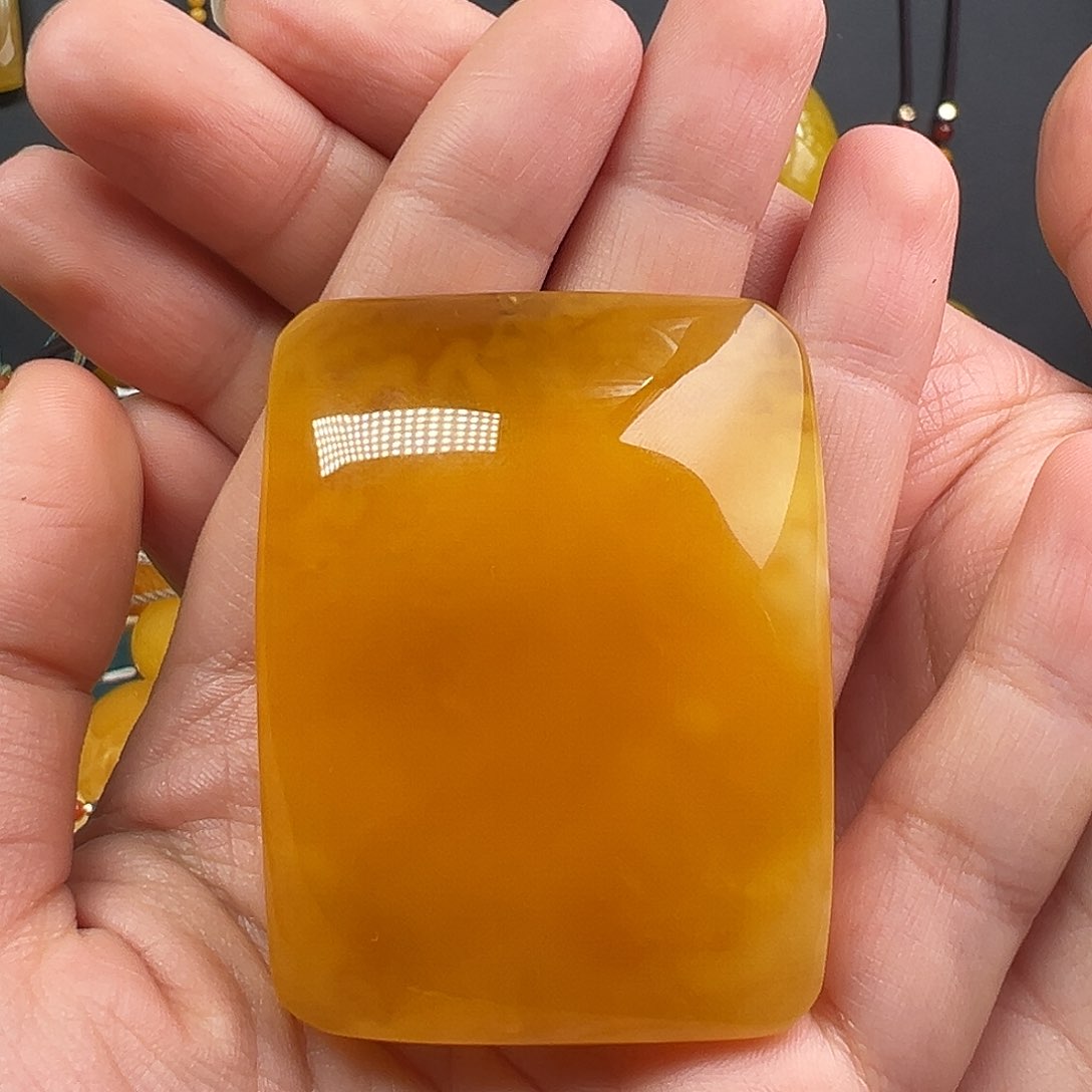 蜜蜡颈饰未镶嵌小**＆蜜蜡