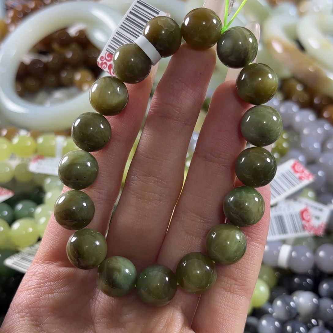 和田玉未镶嵌手链173