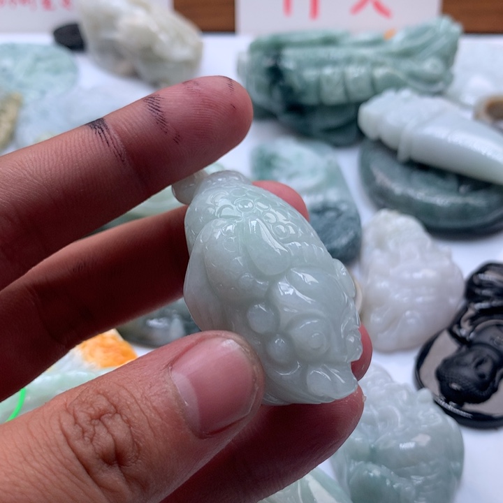 颈饰未镶嵌翡翠保真天然a货翡翠