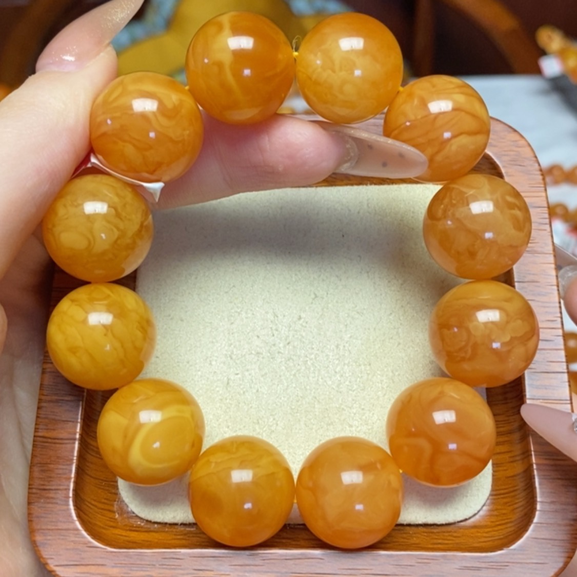 【闪购商品】蜜蜡手链未镶嵌手串