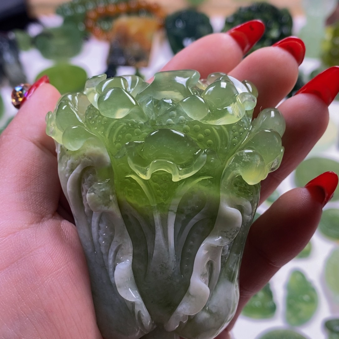 蛇纹石玉手把未镶嵌