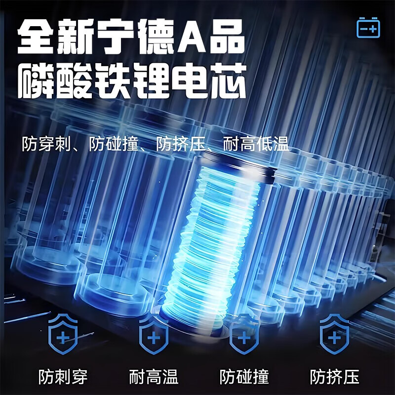 【嘉百达】驻车锂电池12V全新A品足容实标5度强启加热发电机保护