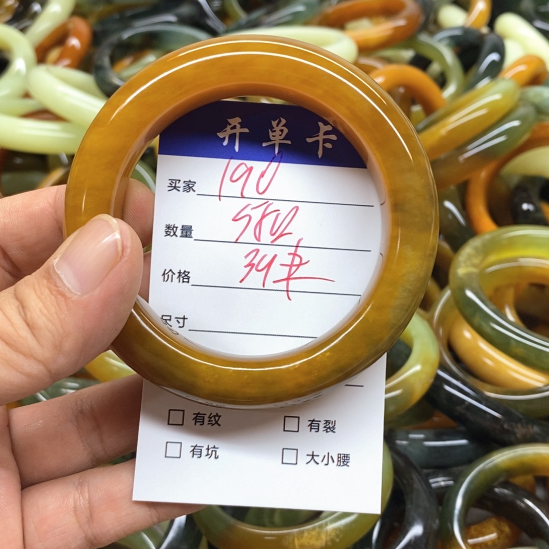 未镶嵌蛇纹石玉手镯