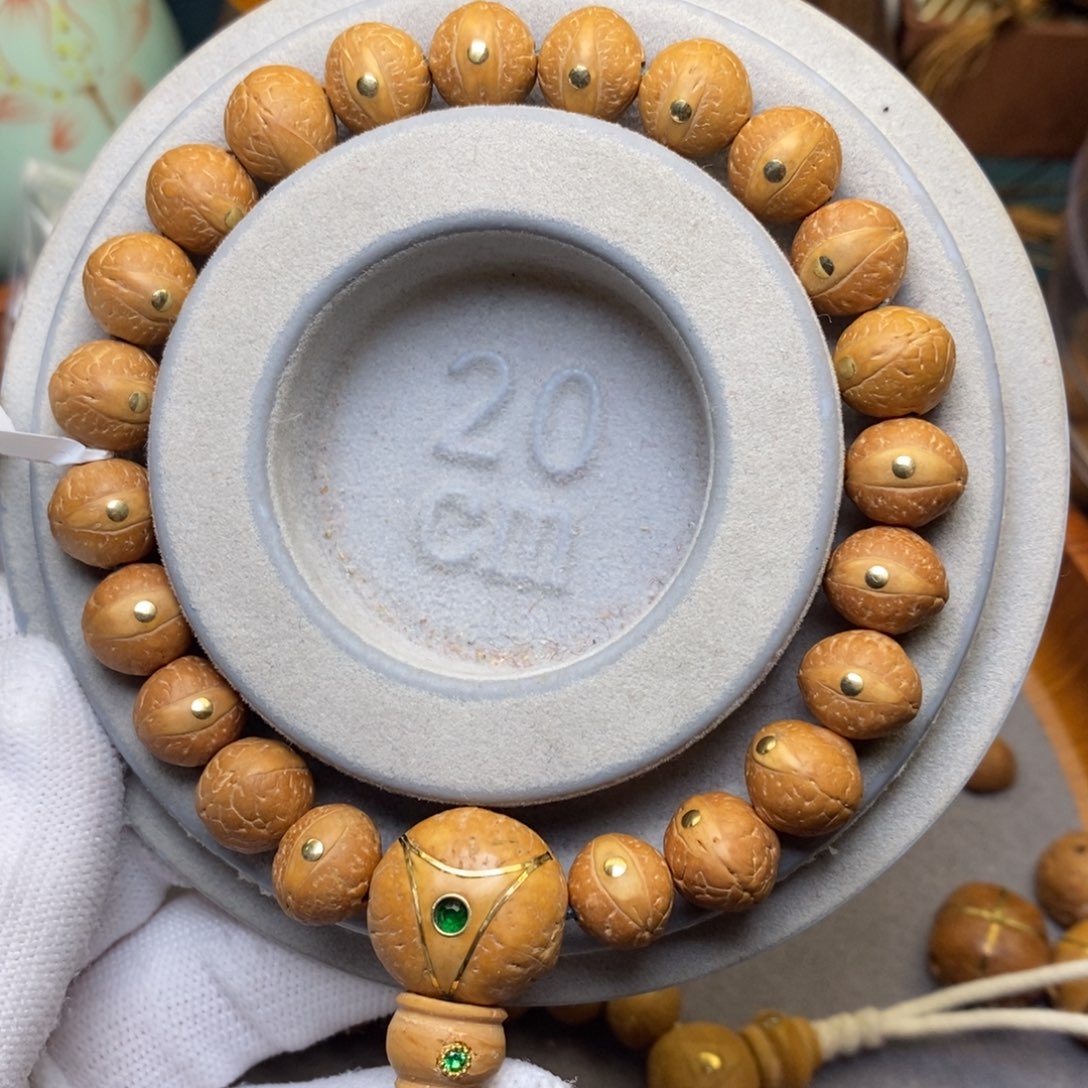 凤眼菩提手串11➕铜，镶嵌龙眼