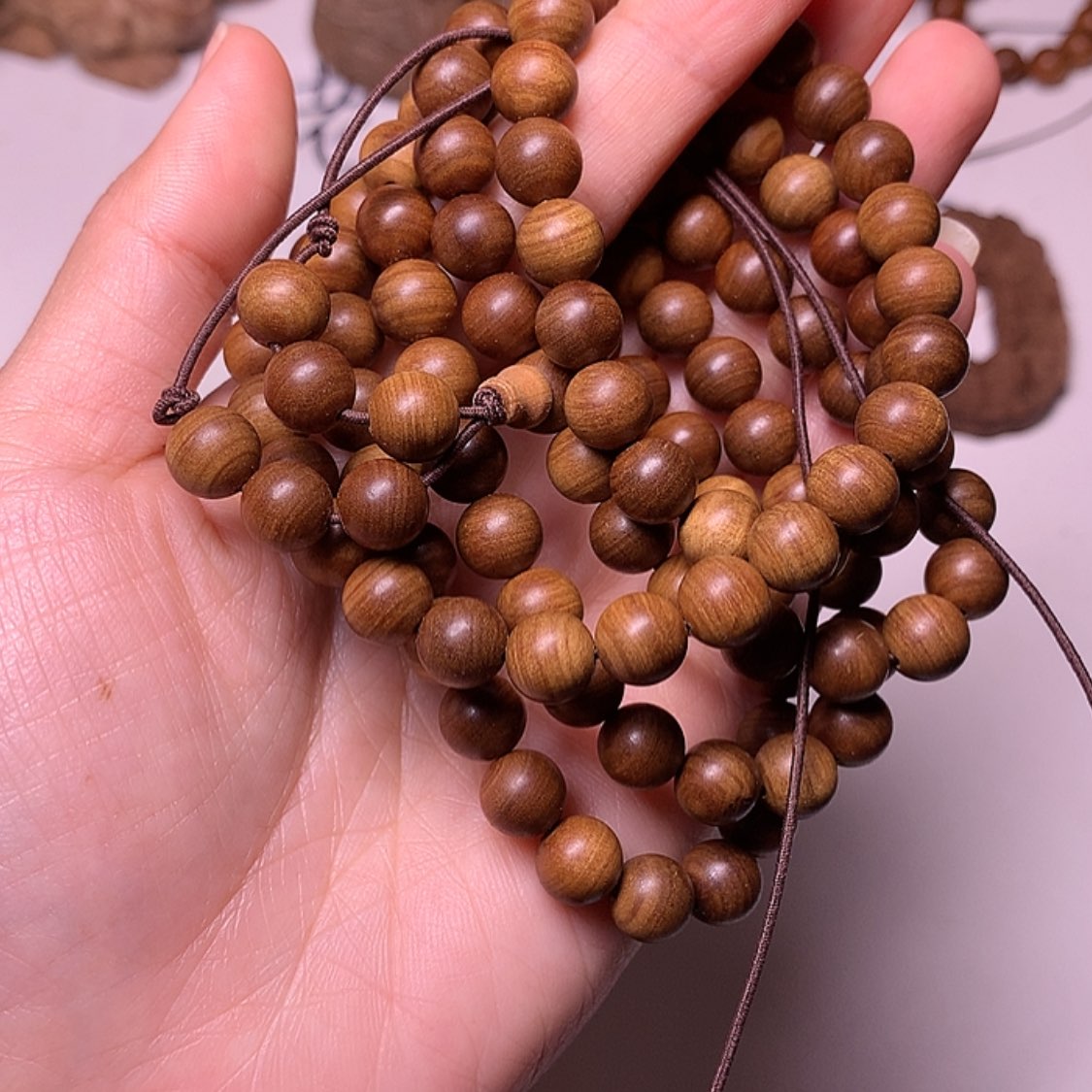 【闪购商品】檀香木手串/手链人**去檀香0.8/108檀香王