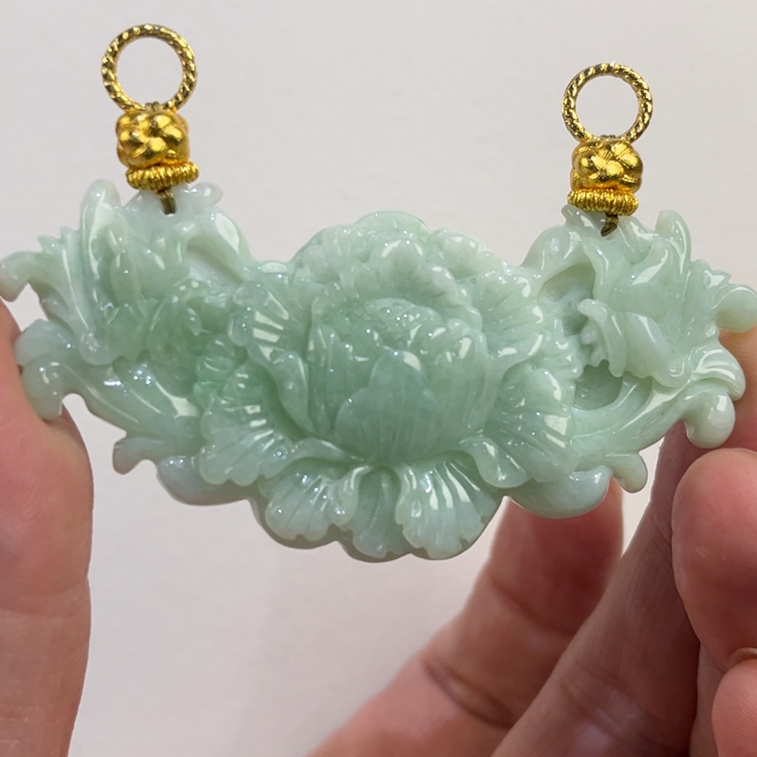 翡翠未镶嵌吊坠(赠链)代编织