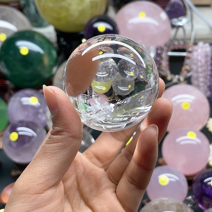 水晶天然水晶白卡5.77未镶嵌云**鱼