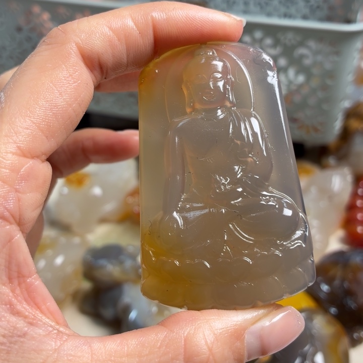 玛瑙/玉髓未镶嵌吊坠(不含链)