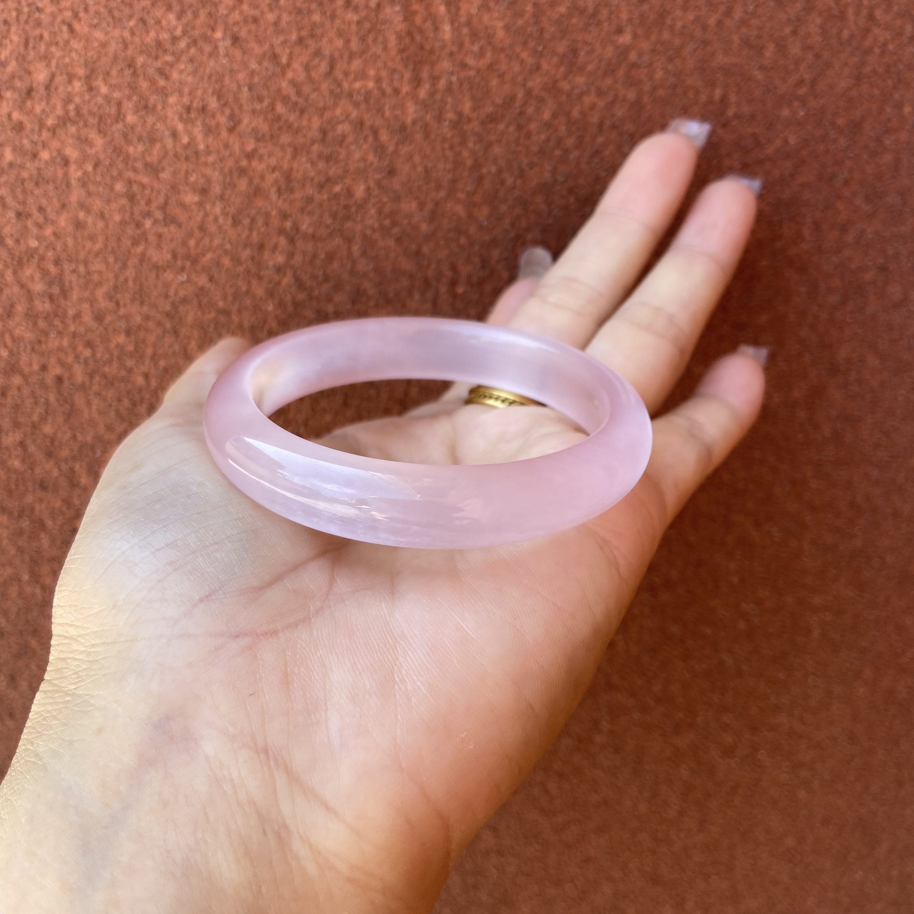 589-粉紫通透手镯