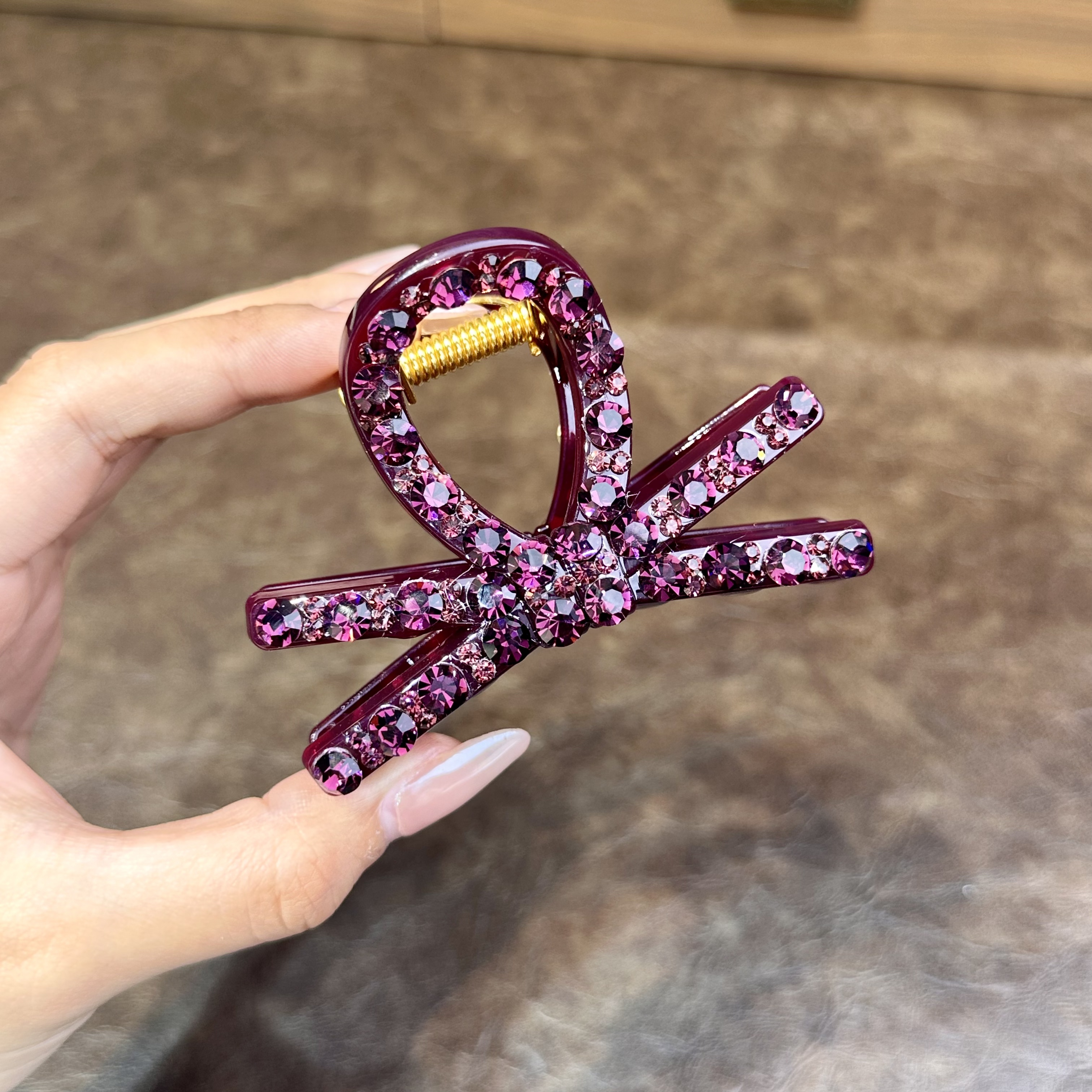 Code  Kashe Z081 韩版女日韩气质高级满钻气质抓夹