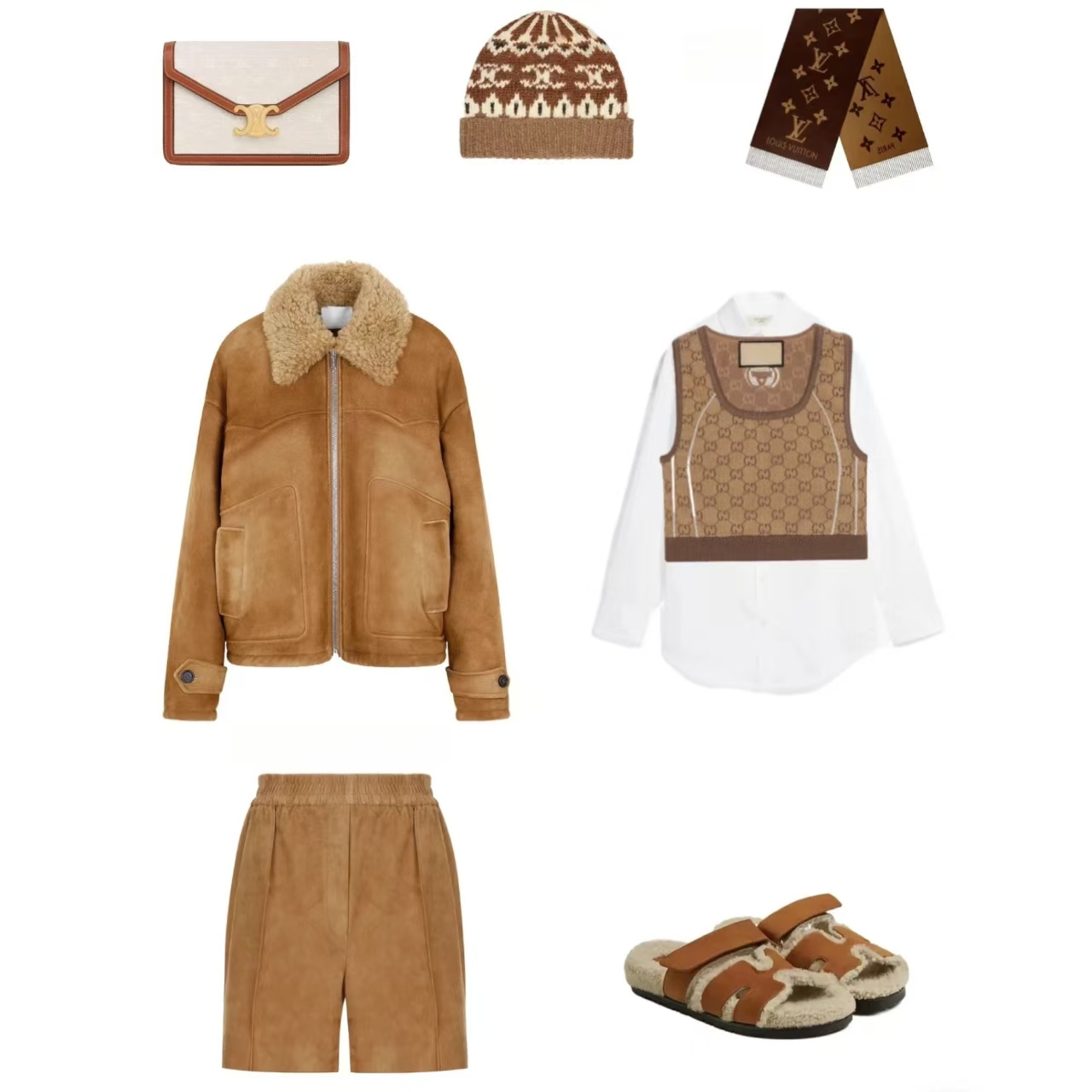 MY WANTS "暖驼原野"2025设计师时尚真皮休闲女士羊皮外套DY2927