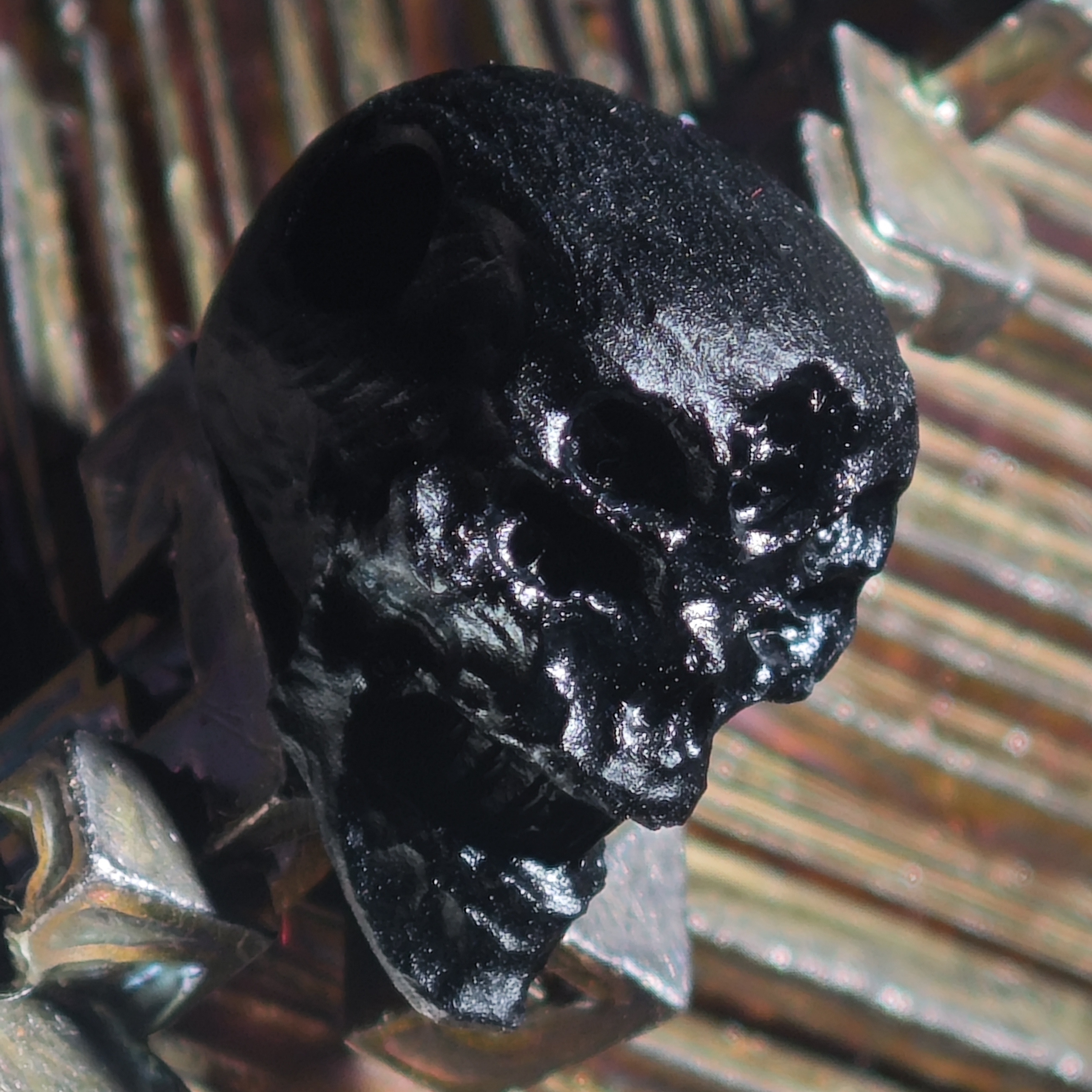 【不言骑 · 五行】gc黑五张三通 三通孔五眼骷髅 尺寸8*12*14