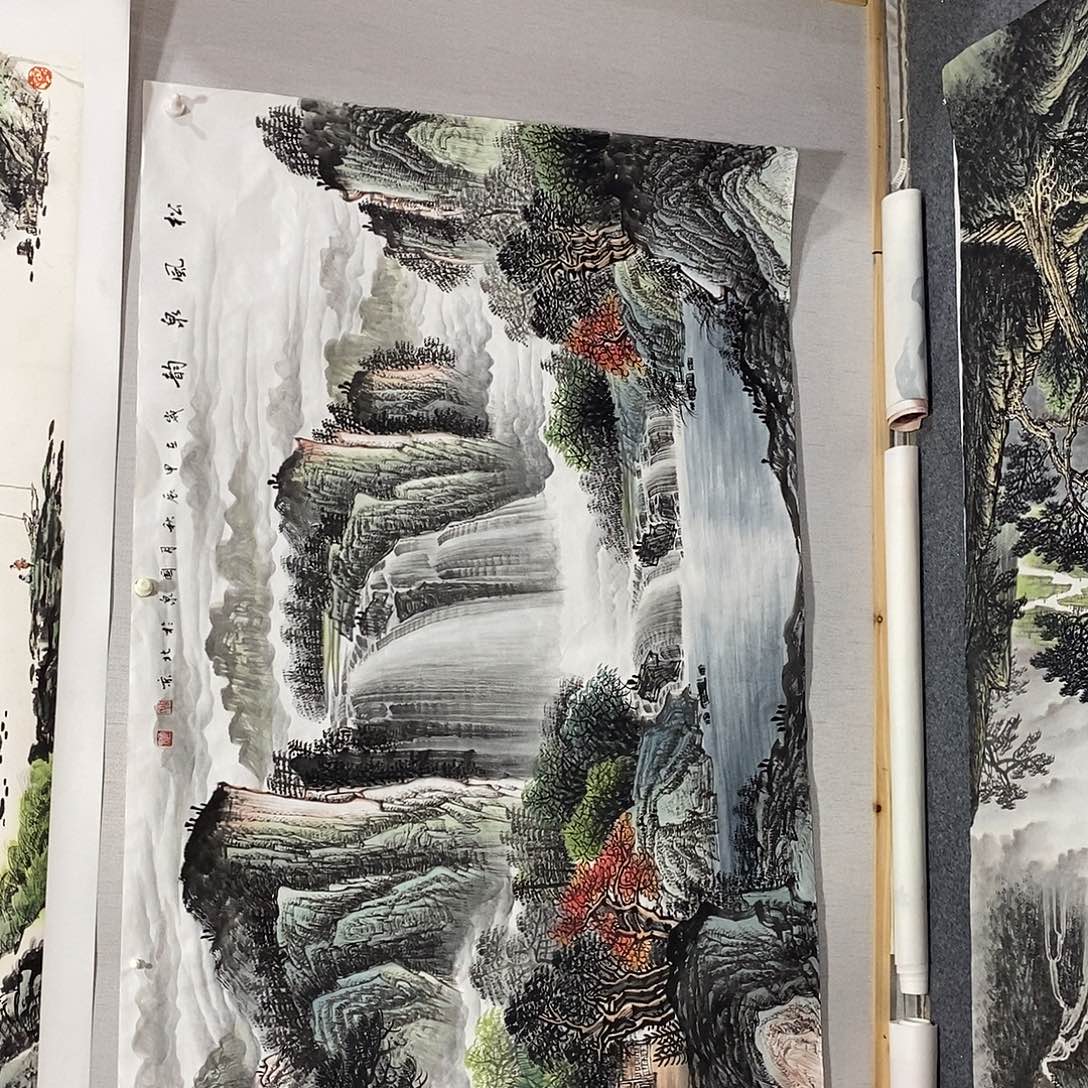 国画画画真的画画画