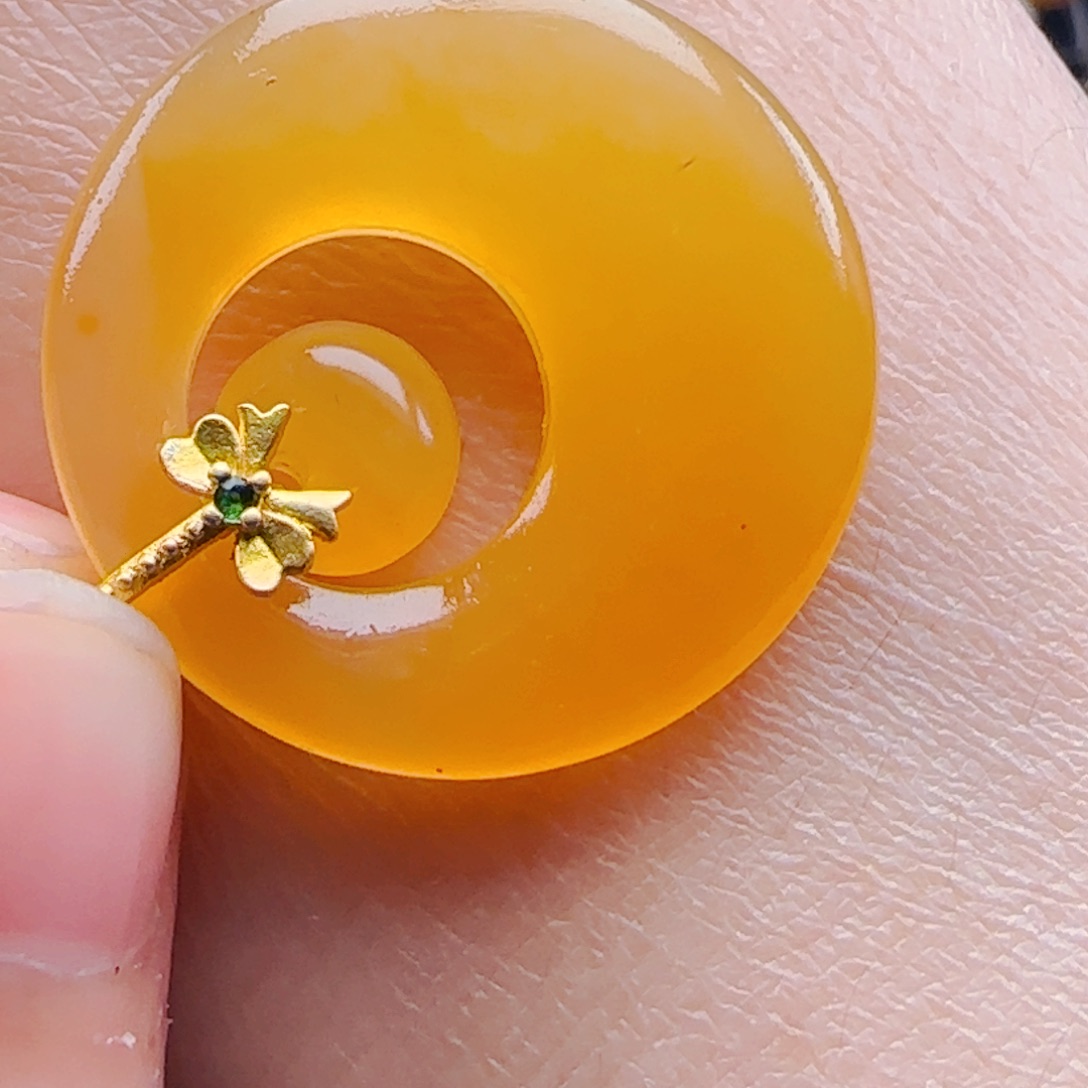 石英质玉（黄龙玉）1未镶嵌