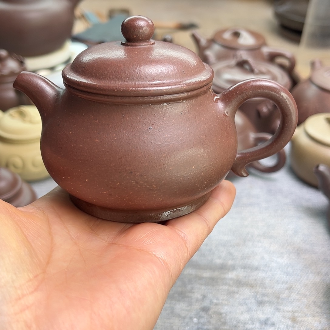 东***6紫泥茶壶黄龙山原矿天青
