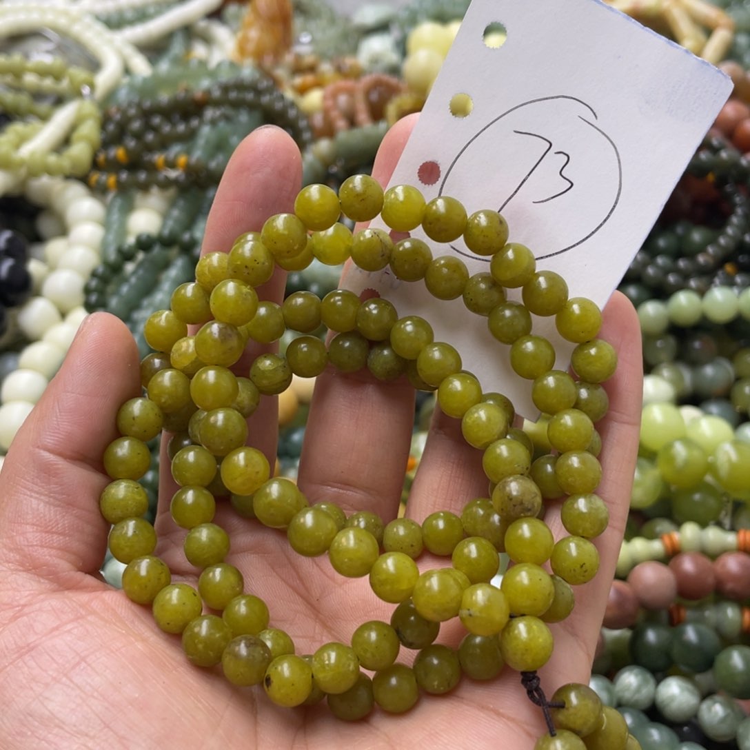 蛇纹石玉手链未镶嵌