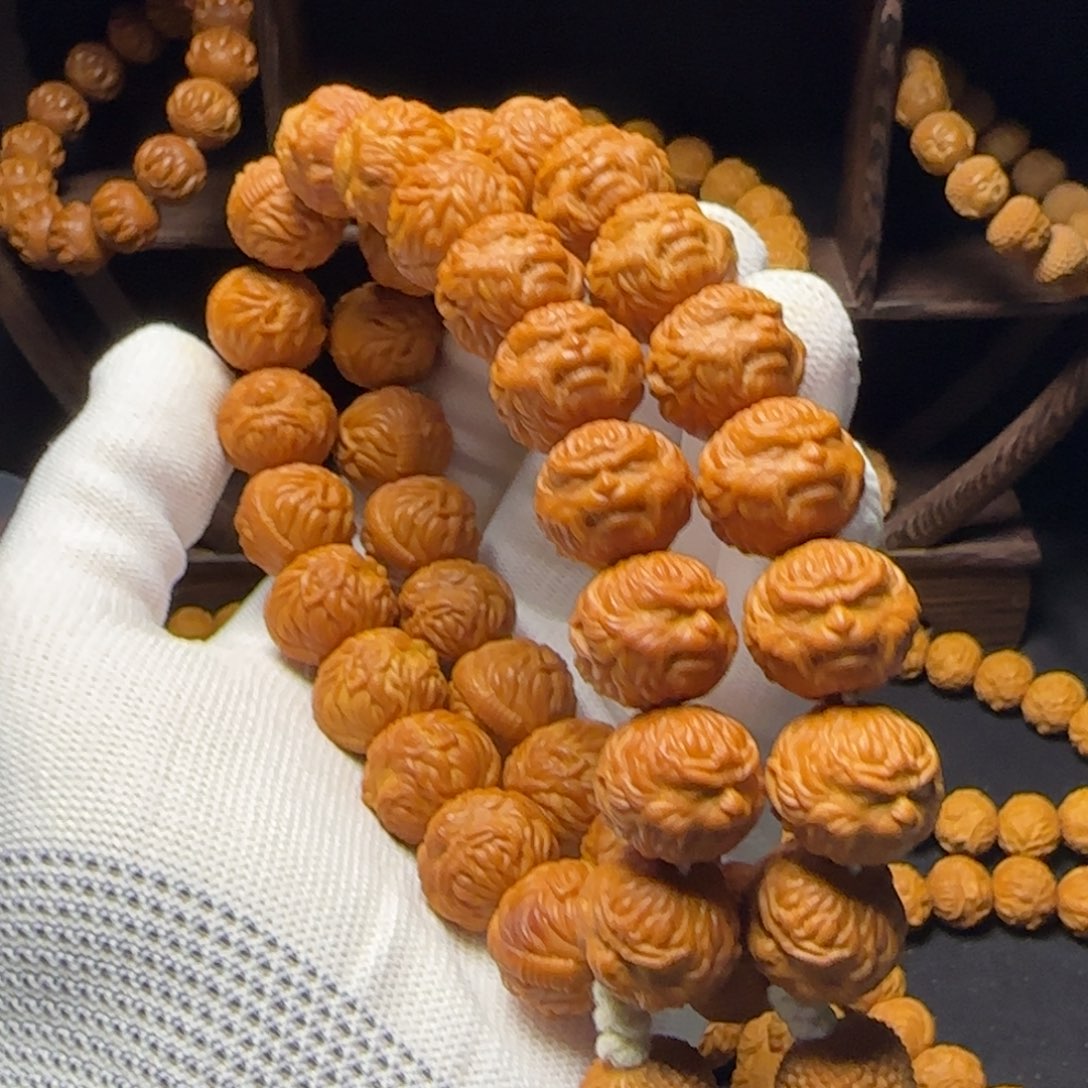 梦***真猴头核桃吊坠猴头