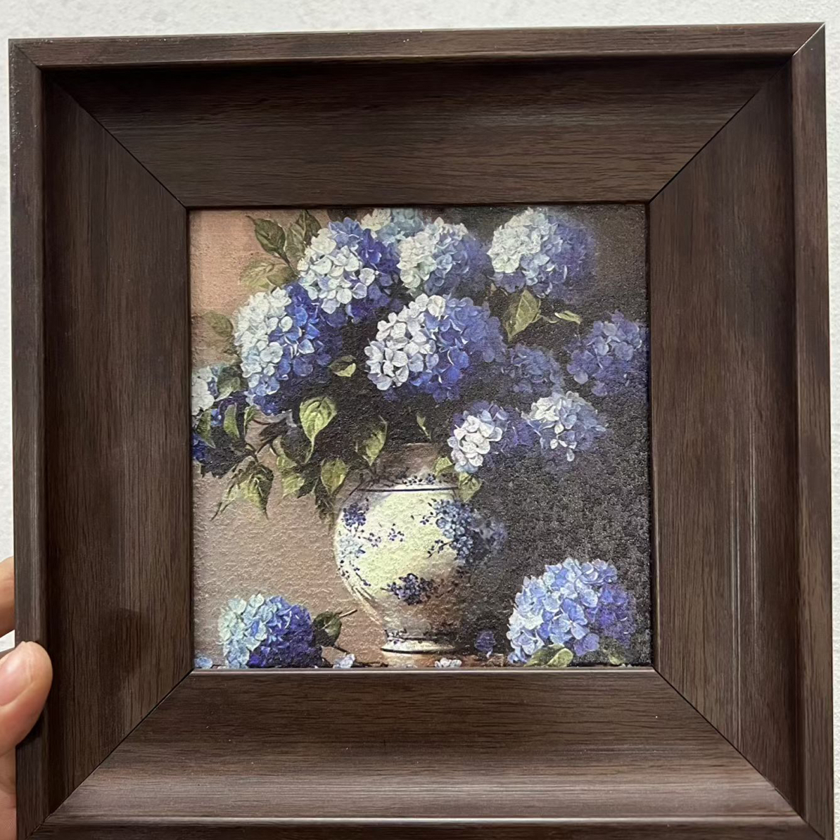 中古风奶油风法式美式肌理砂岩质感油画感玄关画装饰画客厅挂画