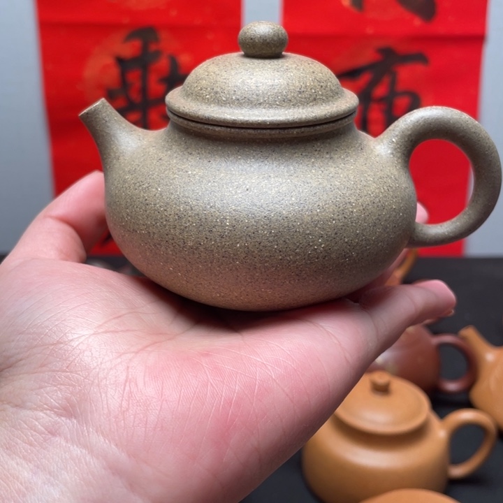 紫砂壶全手工青段
