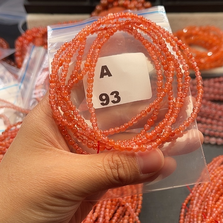 南红玛瑙未镶嵌多样性发货默认微瑕称重3mm2条