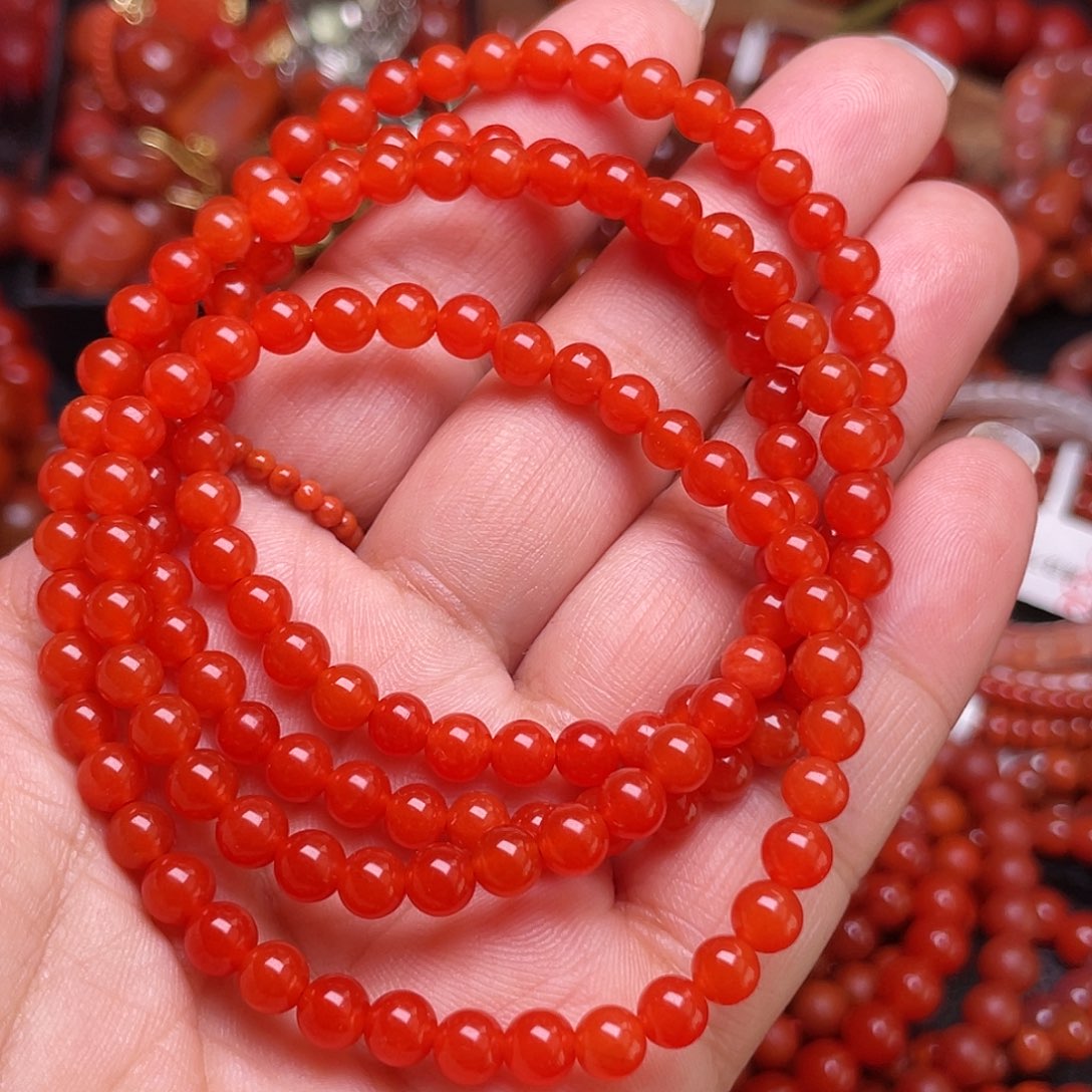 未镶嵌手链南红玛瑙