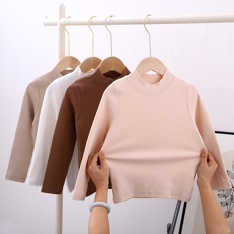 【重磅纯棉300克加厚 高弹不变形】A类T恤打底中领圆领保暖上衣秋冬