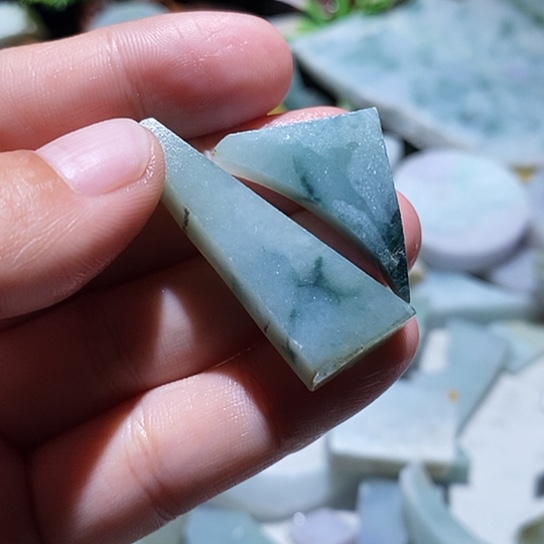 苏***氏翡翠散珠边角料91