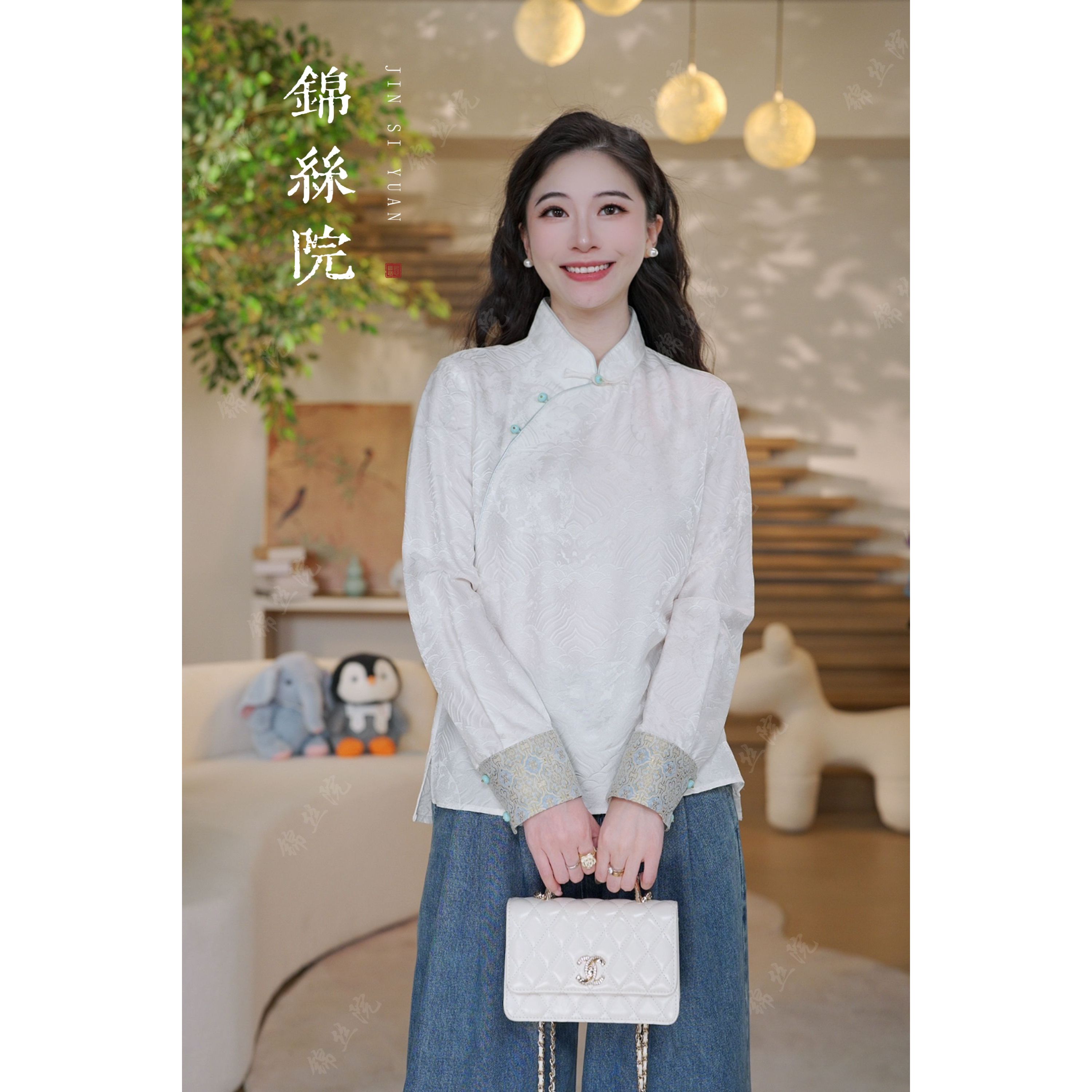 绸缘【云汐】春季新款新中式时尚轻奢休闲上衣SYC67180892