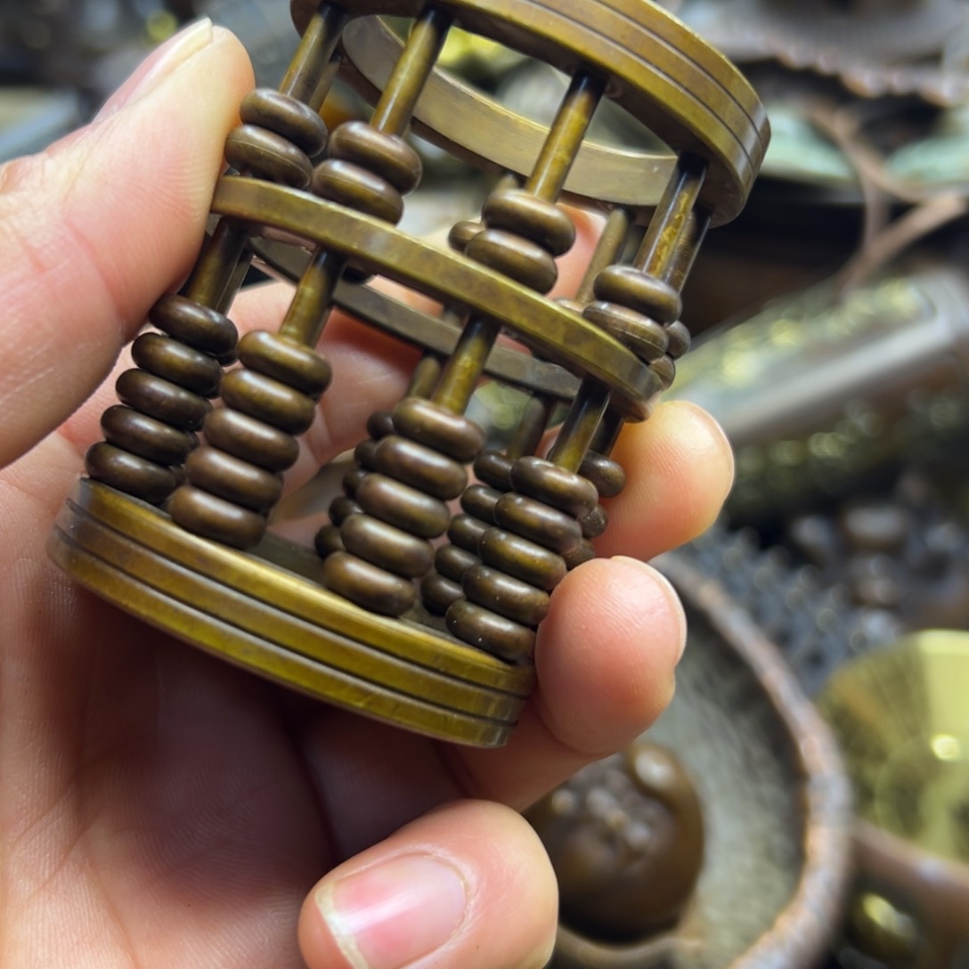 铜摆件欢迎欢迎你