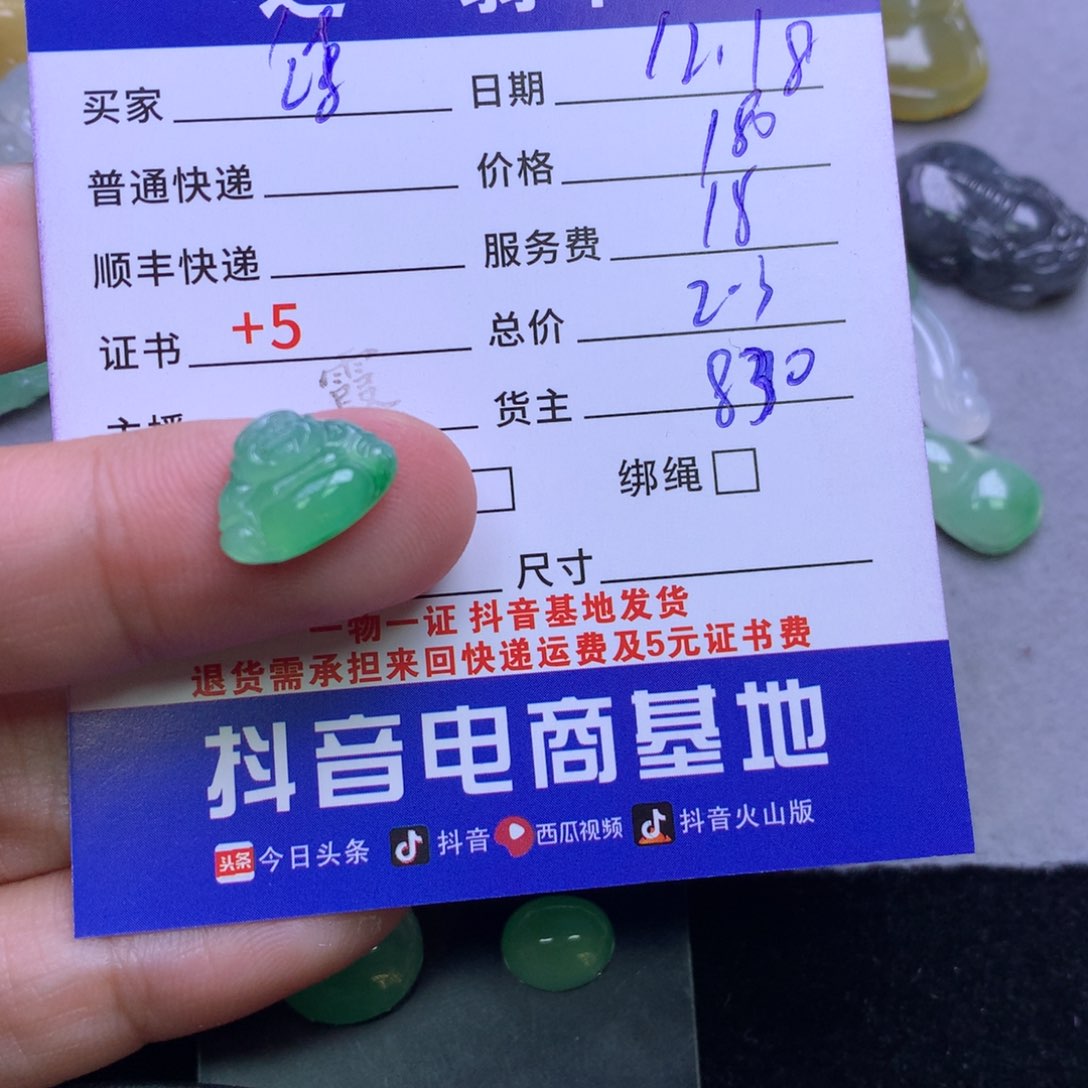 颈饰未镶嵌翡翠诗***~