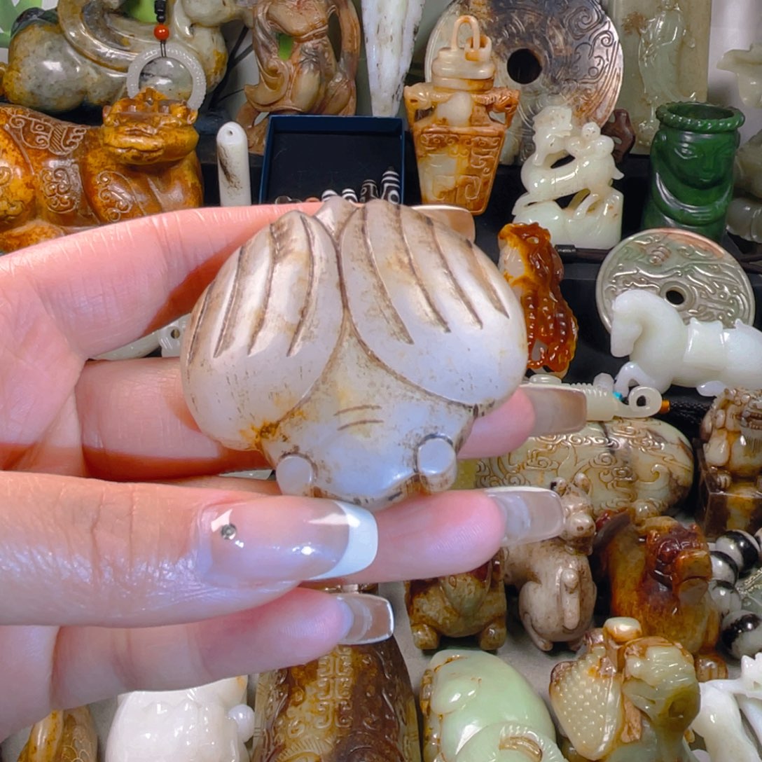 和田玉挂件未镶嵌7