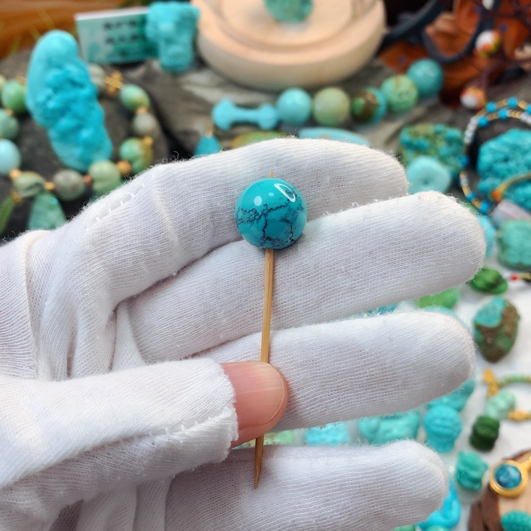 未镶嵌绿松石珠宝半成品