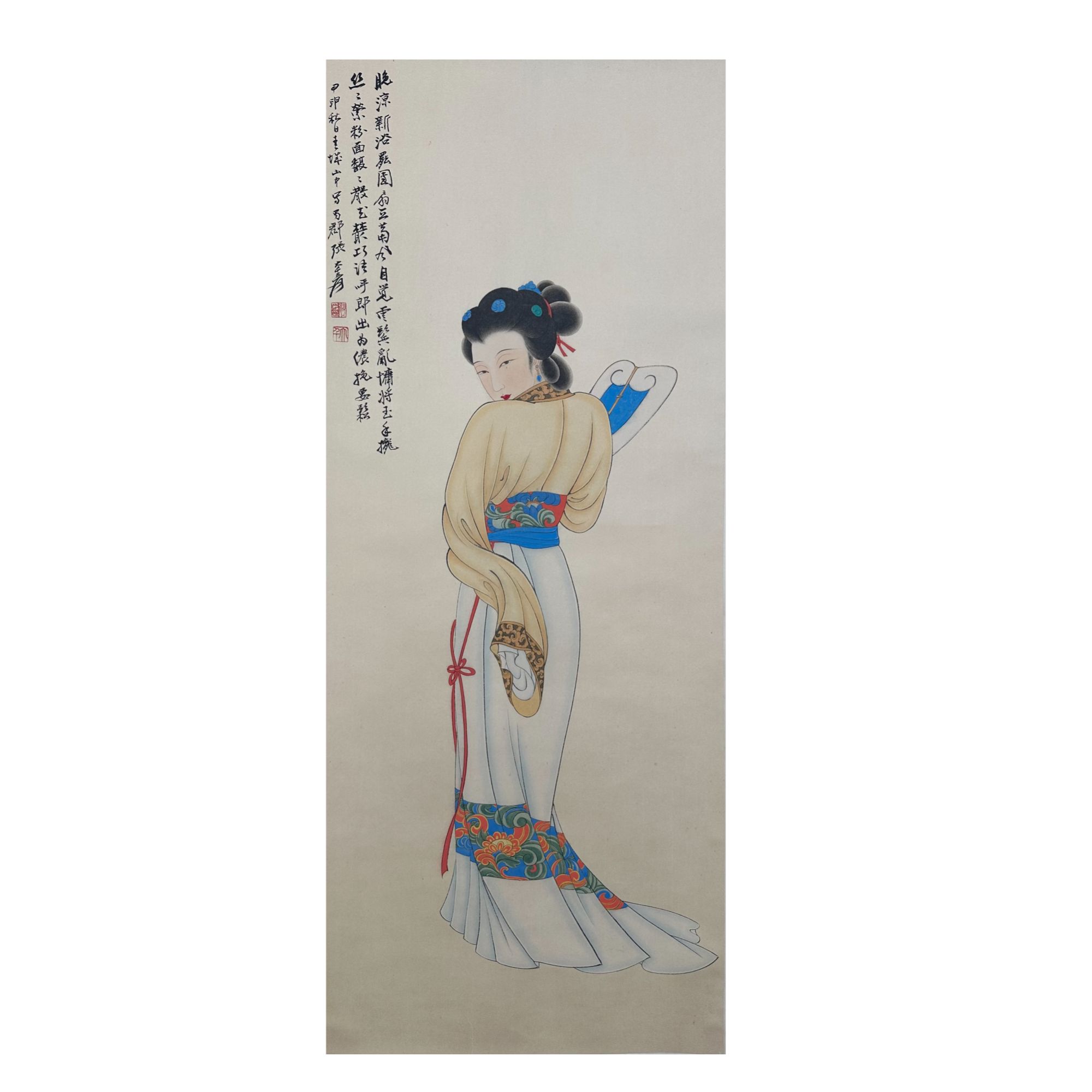 Z-Z-LGF-609 工笔人物 103cm×41cm 轴