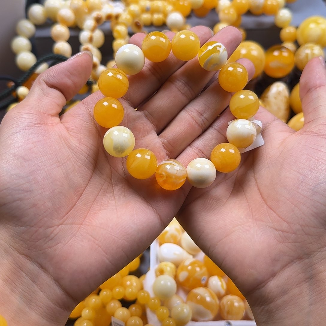 琥珀珠宝奇石未镶嵌16mm